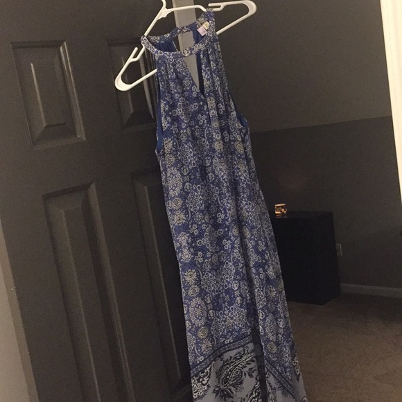 blue maxi high low dress - Picture 1 of 1